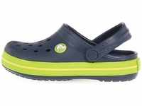 Crocs 204537-C04, Crocs Kids Crocband Clog navy/volt green - Größe 19-20...