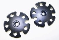 Leki Tourenteller mit Gewinde, Paar schwarz - Gr&ouml;&szlig;e 9,5cm 857500103