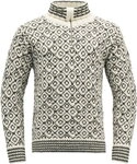 Devold Svalbard Sweater Zip-Neck off white/anthracite - Gr&ouml;&szlig;e XS TC396410A