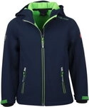 Trollkids Kids Trollfjord Jacket navy/light green - Gr&ouml;&szlig;e 152 Kinder 161