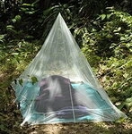 Cocoon Mosquito Outdoor Net Ultralight silt green - Gr&ouml;&szlig;e single 220x120 cm MNC1UL
