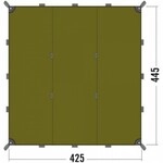 Tatonka Tarp 1 light olive - Gr&ouml;&szlig;e 4,25x4,45 Meter 2485