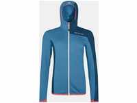 Ortovox 87057, Ortovox Fleece Light Grid Hooded Jacket Women heritage blue - Größe