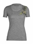 Icebreaker Tech Lite II Scoop Tee Fab Fern Women metro hthr - Gr&ouml;&szlig;e XL 0A56DZ
