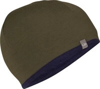 Icebreaker Unisex Merino 200 Oasis Reversible Hat loden/midnight navy - Gr&ouml;&szlig;e One