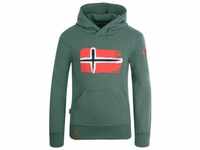 Trollkids Kids Trondheim Sweater khaki green - Größe 128 Kinder 137