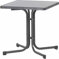 Sieger 123131, Sieger Mecalit Gartentisch klappbar 70x70x72 cm Grau