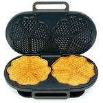 Waffeleisen DOUBLE JOY WDM5B-200 - 2x 5 gro&szlig;e Waffelherzen mit einem Durchmesser von