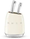 KBSF02CR Messerblock im 50er Jahre Retro Design mit 6 Messern - Creme