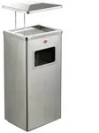 Standascher mit Dach, Standascher, Edelstahl matt 8012187