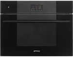 SO4104M2PB3 Kompakt Backofen mit Mikrowelle 45 cm SPEEDWAVE - Pure Black Glas