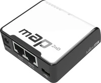 Mikrotik Zugangspunkt RBmAP2nD 2,4 GHz | 5 GHz 300 Mbps 802.3af PoE | 802.3at PoE+