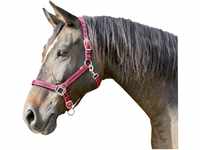 Kerbl Pferde-Halfter Mustang Gr.3 rot schwarz