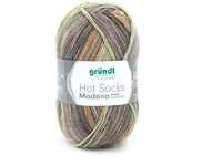 Gründl Wolle Hot Socks Madena, 4-fach,100 g, nut-mix