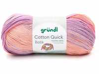 Gründl Wolle Cotton Quick Batik 100 g creme-rosa-lila-flieder