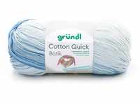 Gründl Wolle Cotton Quick Batik 100 g hellblau-mittelblau-dunkelblau