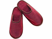 Glorex Filz-Pantoffel rot Größe L ( 43-44 )