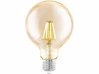 Eglo LED Leuchtmittel G95 E27 Globeform 4 W warmweiß amber