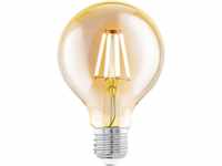 Eglo LED Leuchtmittel G80 E27 Globeform 4 W warmweiß amber