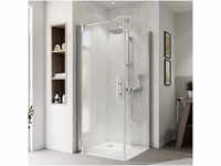 Breuer Europa Design Duschtür zu Glaswand 90 cm, links, Alu chromeffekt,...