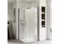 Breuer Europa Design Duschtür zu Glaswand 90 x 200 cm, rechts, alu chromeffekt,