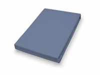 Vario Jersey-Spannbetttuch blau, 100 x 200 cm