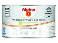 Alpina Weißlack für Möbel und Türen 300 ml weiß extra matt