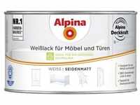 Alpina Weißlack für Möbel und Türen 300 ml weiß seidenmatt