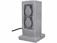 Steckdosen-Verteiler Granit 2 Steckdosen, 1 mechanische Zeitschaltuhr
