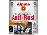 Alpina Metallschutz-Lack Anti-Rost 750 ml schwarz matt