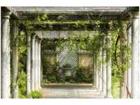 papermoon Vlies- Fototapete Digitaldruck 350 x 260 cm Walkway in Garden