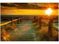 papermoon Vlies- Fototapete Digitaldruck 350 x 260 cm Digitaldruck Sunset Beach