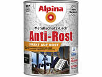 Alpina Metallschutz-Lack Hammerschlag 2,5 L schwarz