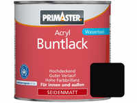 Primaster Acryl Buntlack RAL 9005 750 ml tiefschwarz seidenmatt