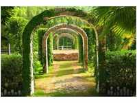 papermoon Vlies- Fototapete Digitaldruck 350 x 260 cm Pergola Garden