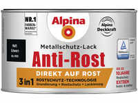 Alpina Metallschutz-Lack Anti-Rost 300 ml schwarz matt