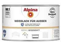 Alpina Weißlack für Außen 300 ml weiß seidenmatt