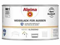 Alpina Weißlack für Außen 300 ml weiß glänzend