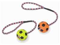 Nobby Moosgummi Fußball 6 cm mit Seil