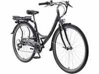 Teutoburg E-Bike City Senne unisex 28 Zoll RH 45cm 7-Gang 374 Wh schwarz