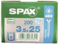 Spax 4197000350257, Spax Universalschrauben 3.5 x 25 mm TX 15 - 200 Stk.