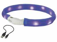 Nobby LED Leuchthalsband Visible breit blau