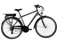 Zündapp E-Bike Trekking Green 7.7 Herren 28 Zoll RH 48cm 21-Gang 374 Wh grau-blau