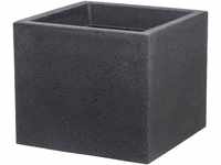 Scheurich Pflanzgefäß C-Cube Serie 240 schwarz granit 30 cm