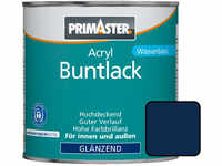 Primaster Acryl Buntlack RAL 5010 125 ml enzianblau glänzend