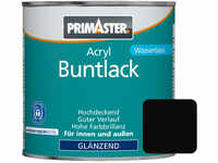 Primaster Acryl Buntlack RAL 9005 125 ml tiefschwarz glänzend