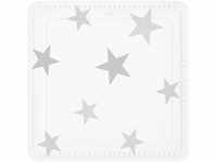 Kleine Wolke Duscheinlage Stars silbergrau 55 x 55 cm
