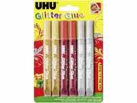 UHU Glitter Glue 6 x 10 ml