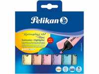 Pelikan Textmarker 490 Pastell farbig sortiert 6 Stück im Etui