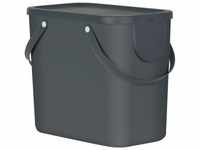Rotho 1024908853, Rotho Mülltrennungssystem Albula 25 L anthrazit Recyclingbehälter